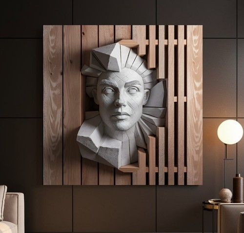 Leinwand bild bis - leinwand, 140x140x5