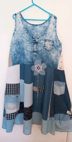 Susse patwork kleid linie - kleid, a-linie