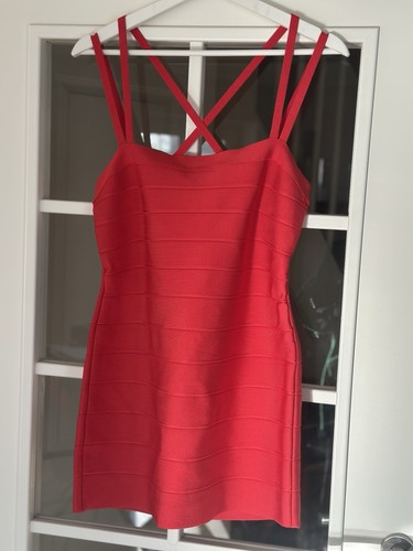 Herve leger minikleid rot - herve,