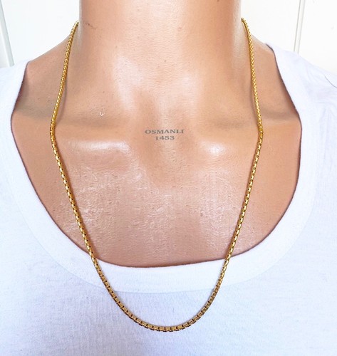 Edelstahl kette gold - kette,