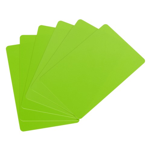 Mil grüne blanko pvc karte - grüne, blanko-pvc-karte