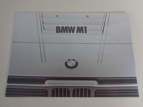 Prospekt faltprospekt bmw m1 - prospekt, /