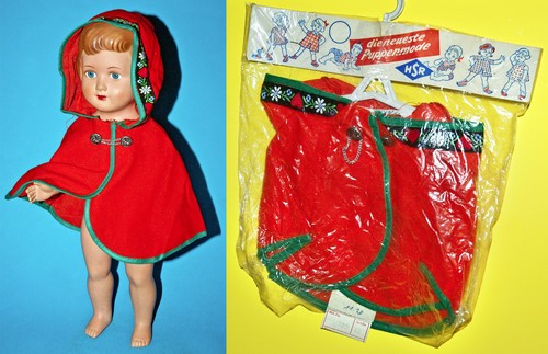 Altes puppenkleid rotkäppchen - altes,