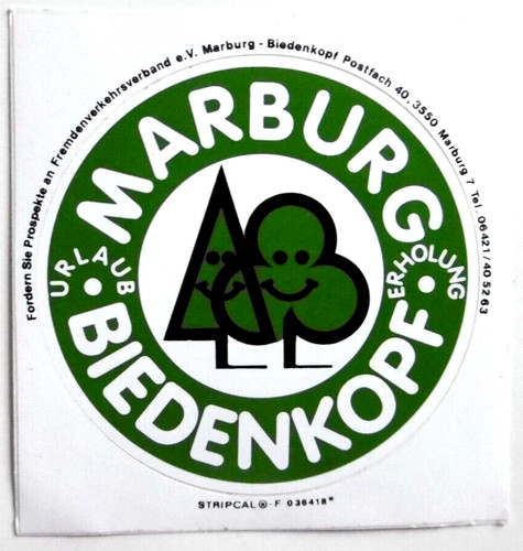 Souvenir aufkleber marburg - souvenir-aufkleber,
