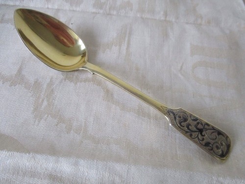 Löffel niello silber 875 - niello,