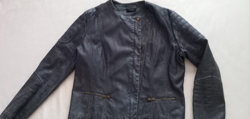 Kunstlederjacke dunkelblau - kunstlederjacke,,