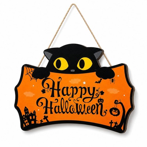 Halloween türhänger holz - halloween,