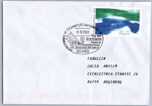 Brief sst tag der - der, briefmarke