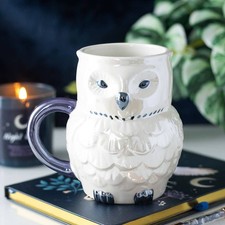 Tasse mit schillernder - , eule