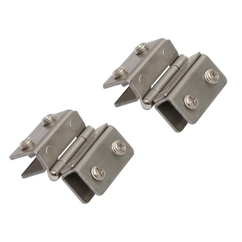 Edelstahl glastür - 2x,