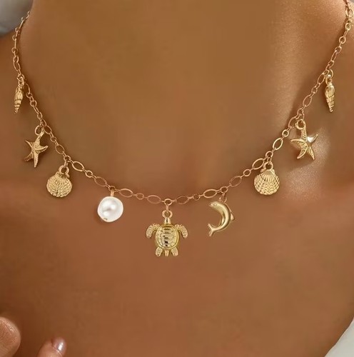 Boho halskette damen gold mit - damen,