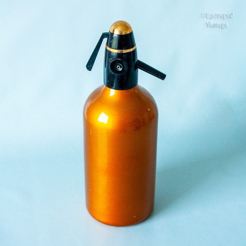 Gold soda syphon - gold, 70er