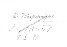 Original autogramm dieter - autogramm,