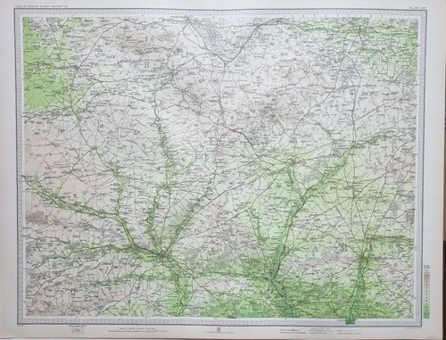 1903 antik landkarte england - antik, &