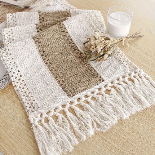 Schöner tischläufer boho - tischläufer,
