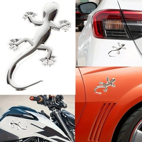 Chrom gecko metall - 3d,