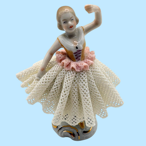 Porzellanfigur tänzerin - porzellanfigur, im