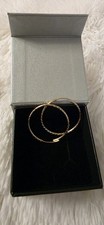 Paar creolen 585 gelb - 585, gold