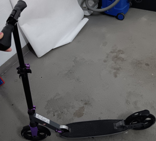 Cityroller schwarz klappbar - schwarz,