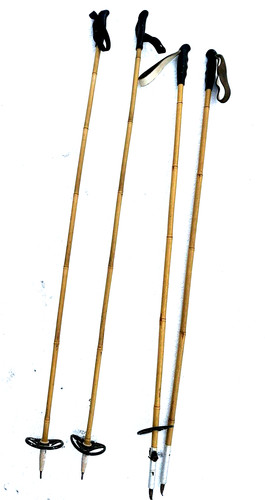 Paar skistöcke bambus - 2,