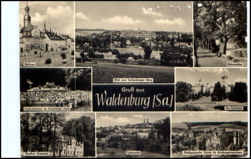 Waldenburg sachsen ddr 1965 - ak,