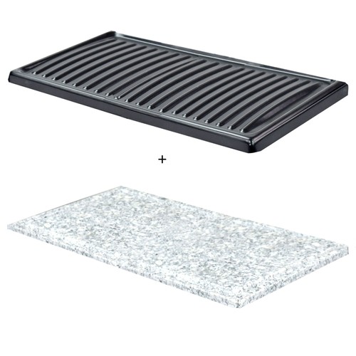 2er platten set für raclette - platten-set,