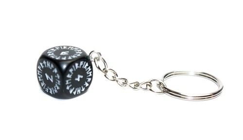 Rune cube keychain - cube,