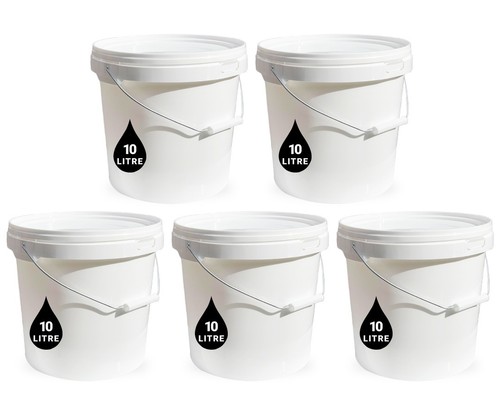 10l weiß kunststoffeimer - x,