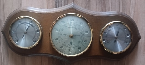 Wetterstation barometer holz - wetterstation,