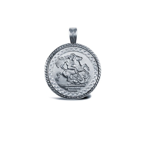 Anhänger sterlingsilber halbe - anhänger,