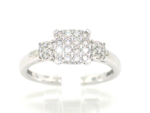 Brillant ring 417 weißgold - 417,