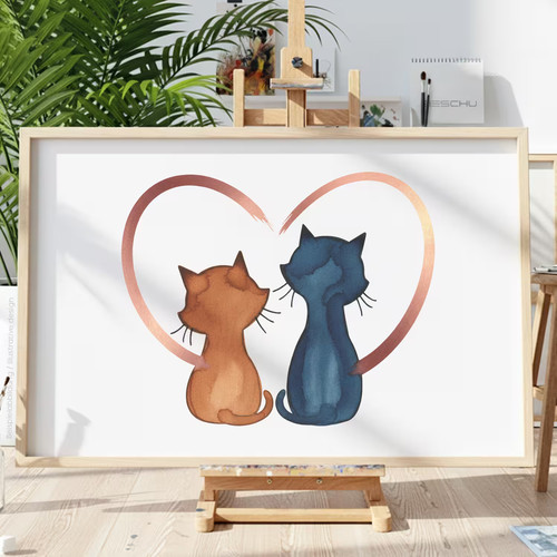 Katzen tiere v11 schablone - v11,