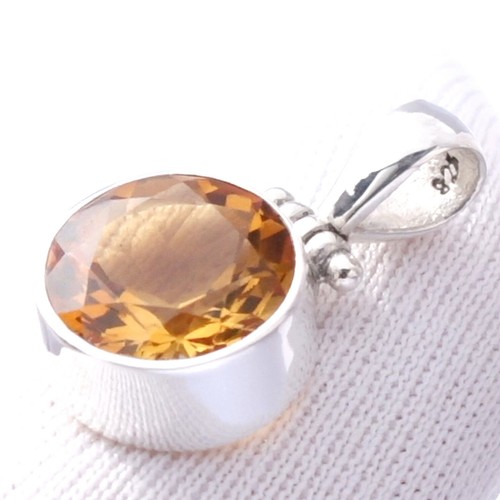 Citrin silber 925 - 925, 22mm