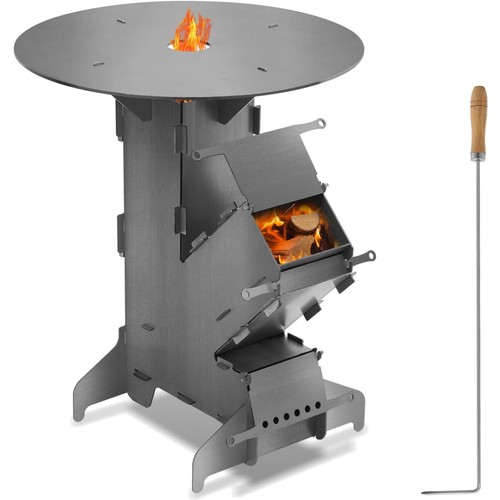 Kompakter rocket stove aus - rocket,