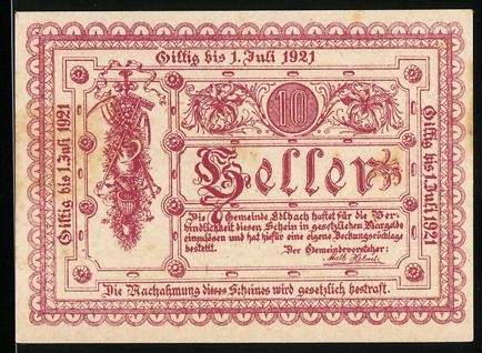 Notgeld edlbach 1921 - 1921,, 10