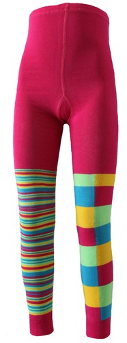 Verrückt bunte kinderleggings - bunte,