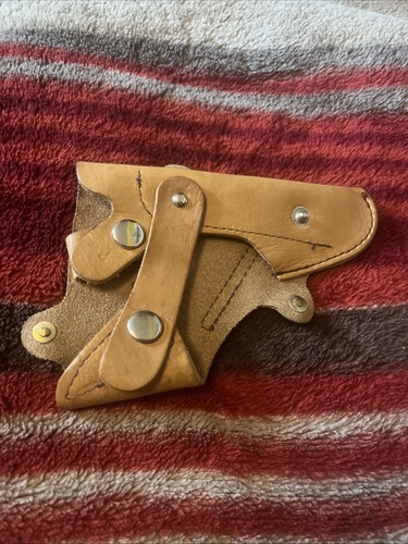 Vintage leder pistolenholster - leder,