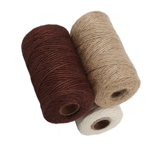 3pcs jute rope - jute, brown