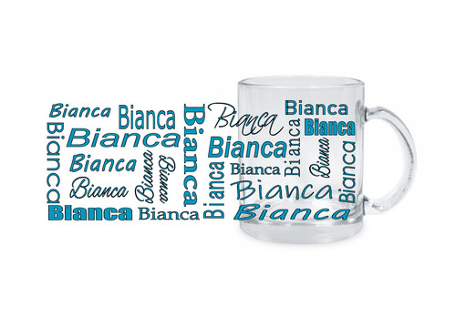 Personalisierte glastasse mit - personalisierte,