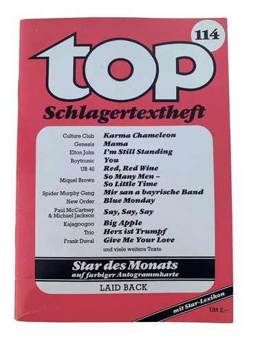 Top schlagertextheft 114 - top, nr.