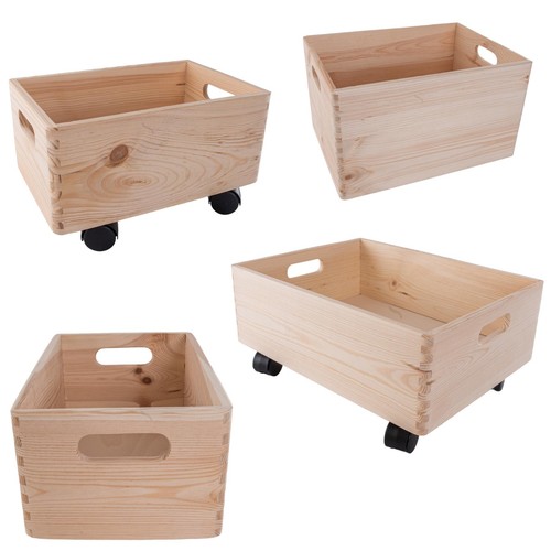 Holzkisten optionale räder - holzkisten, |