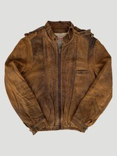 Herren brown leather shearling - brown,