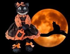 Alice Dark Cat Puppet Puppe