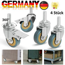 4er Transportrollen Schwerlastrollen Lenkrolle mit Bremse Möbelrollen Laufrollen