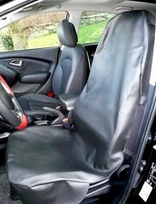 Werkstattschoner Schwarz Kunstleder Schonbezug Sitzschoner Sitzbezug Auto Bezug