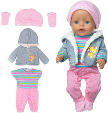 Puppenkleidung, 36-43Cm Kleidung Outfits Für Baby Puppen, Born Baby Kleidung Pup