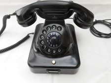ALTES BAKELIT TELEFON + Siemens +  1955 +  70 Jahre alt +  W 48  +