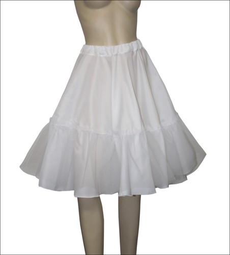 50er 60erjahre petticoat - 60erjahre, weiß