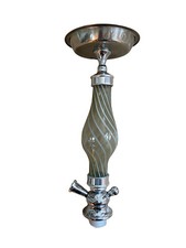 Wasserpfeifen Shisha Glas Edelstahl Rauchsäule groß für Steckpfeifen Grau