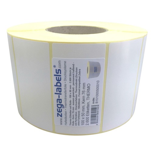 Thermo etiketten rolle - etiketten, 100
